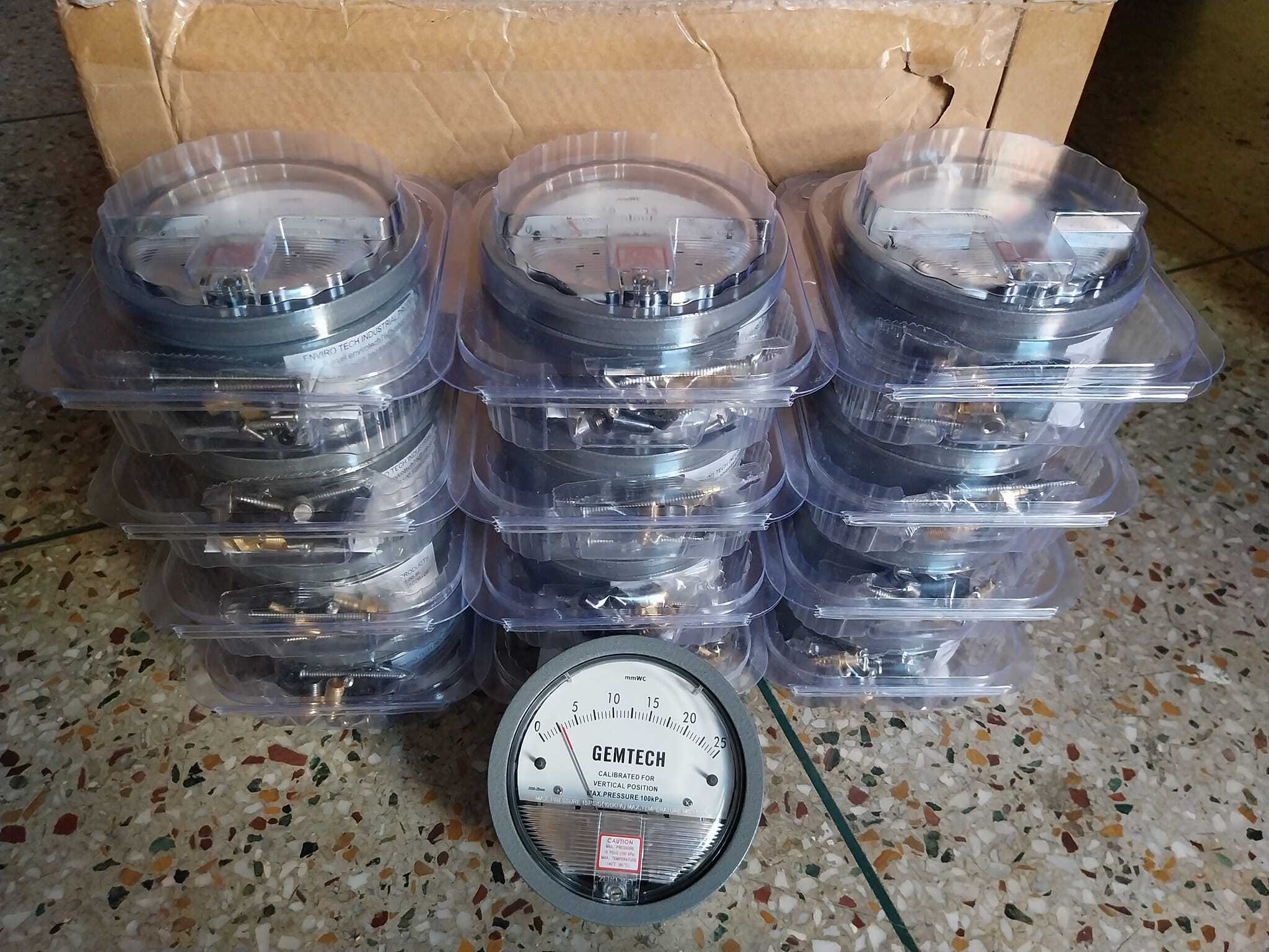 Gemtech Instruments Differential Pressure Gauge Range 0-6 Mm Accuracy: A 2% (-Ha Model A 1) Of Fs (A 3% (-Ha A 1.5%) On -0