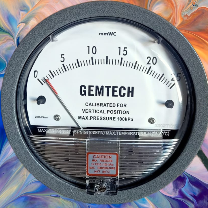 Gemtech Differential Pressure Gauge Distributor In Faridabad Haryana Accuracy: A 2% (-Ha Model A 1) Of Fs (A 3% (-Ha A 1.5%) On -0