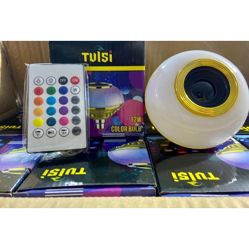 व्हाइट एलईडी ब्लूटूथ म्यूजिकल बल्ब