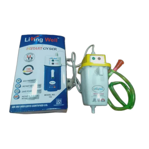 व्हाइट प्लास्टिक इंस्टेंट वाटर गीज़र