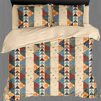 वॉशेबल ग्लेस कॉटन प्रिंटेड बेडशीट