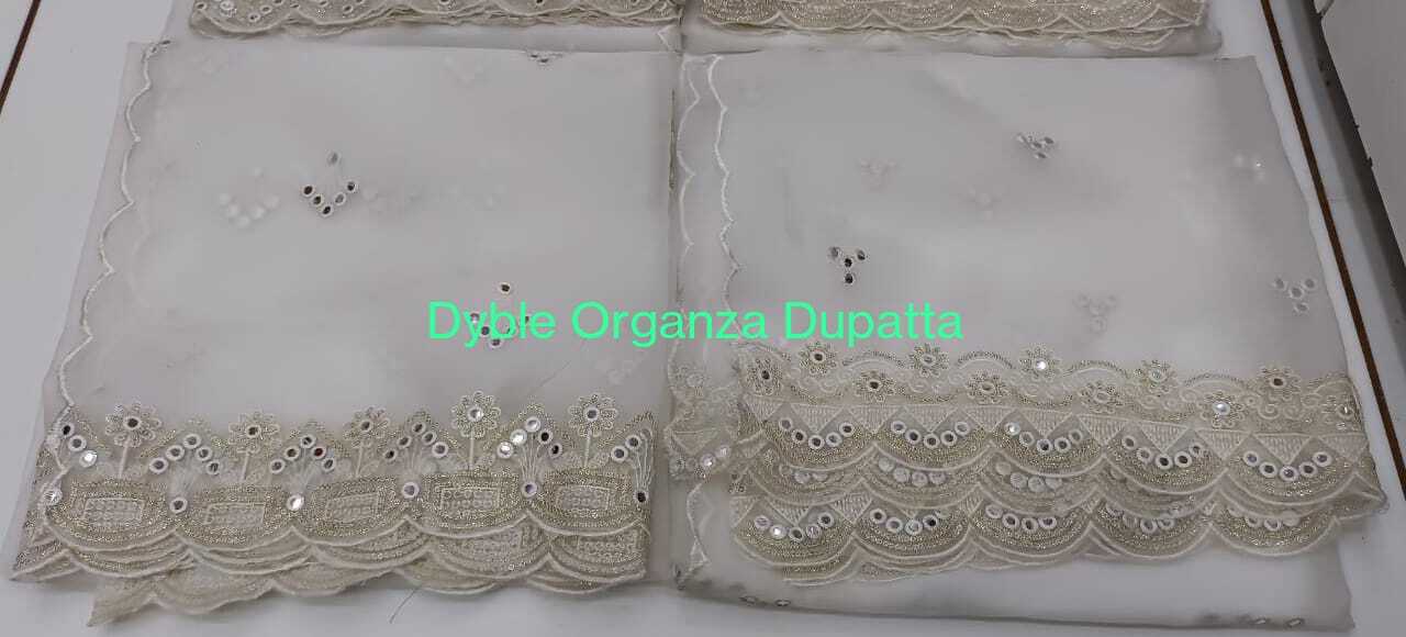 Dyeable Organza Fancy Dupatta