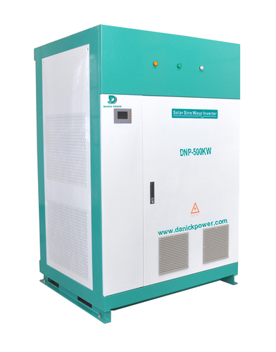 White And Green High Power Low Frequency Off Grid Pure Sine Wave 500Kw Inverter