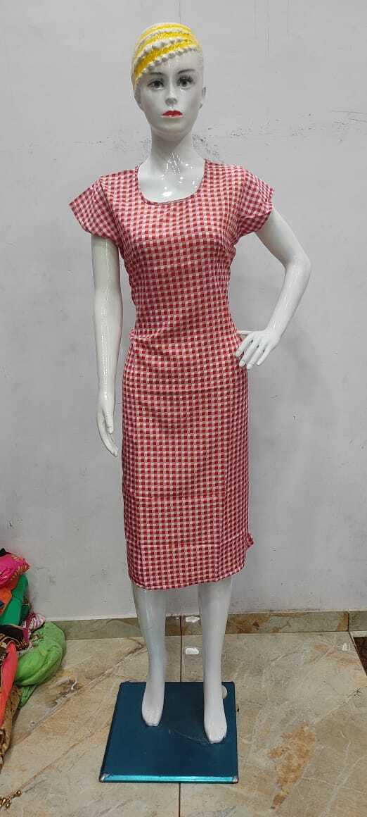 American Crepe Kurtis - Mix Sizes M To Xl, Casual Ethnic Dress | Breathable, No Fade, Short Sleeves, Printed Pattern