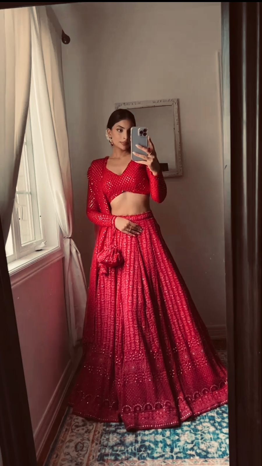 Red Bridal Lelenga