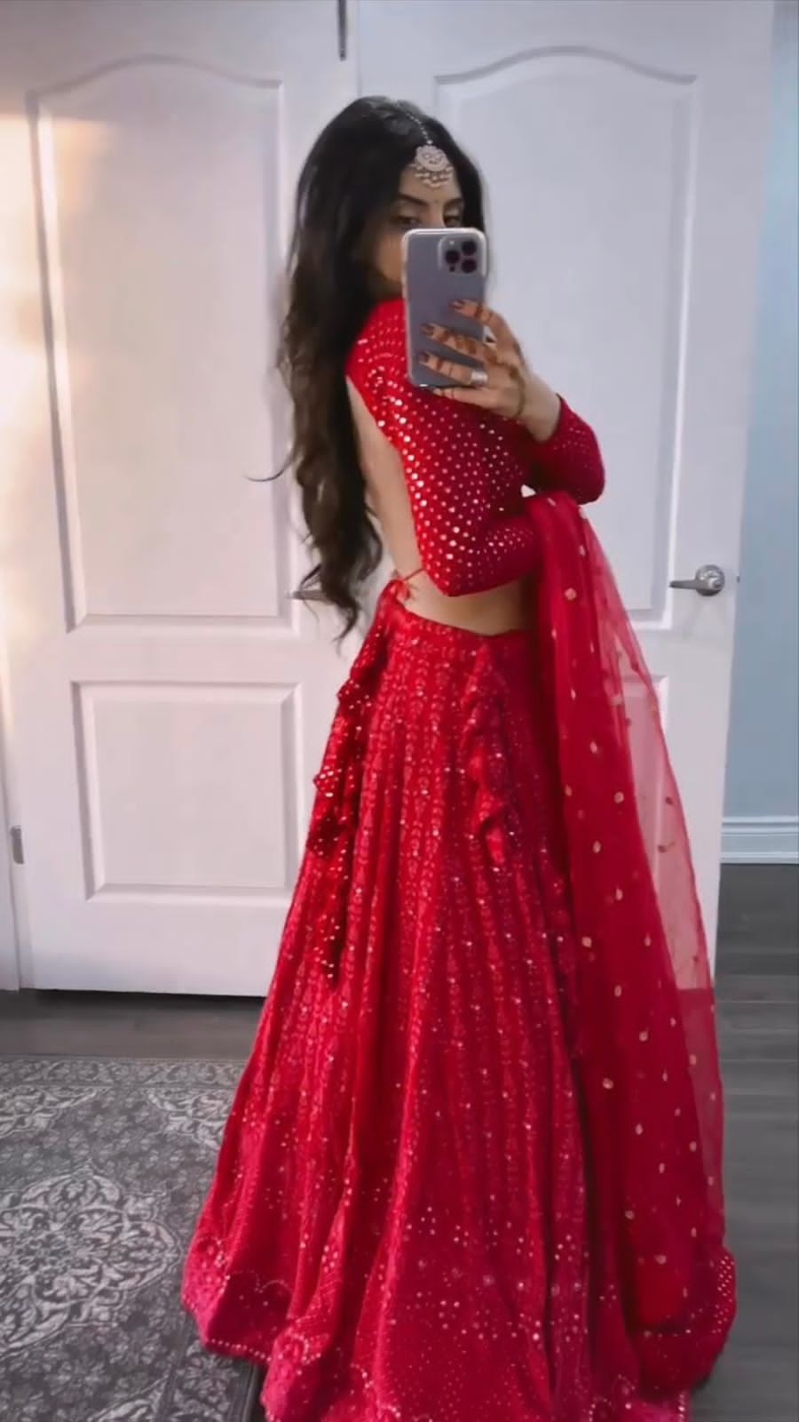 Red Bridal Lelenga