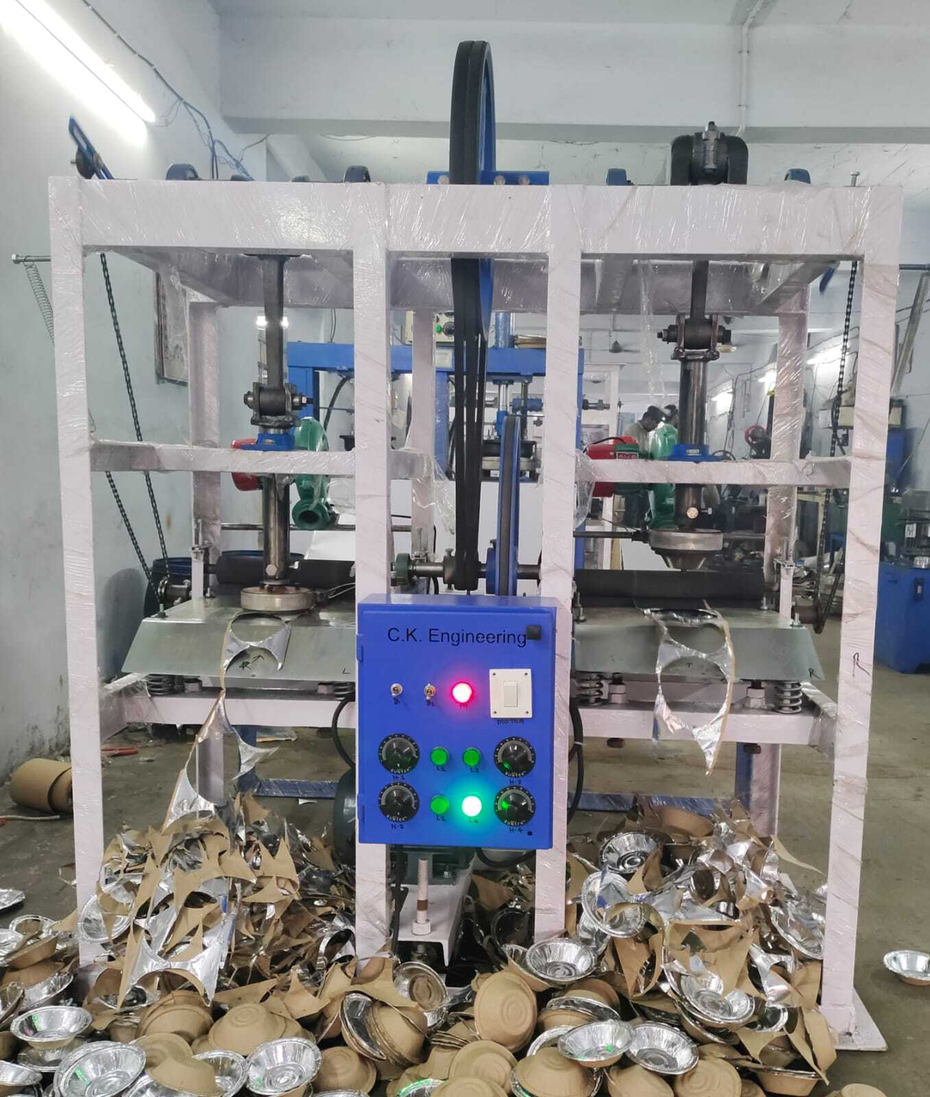 Blue-white Automatic Single Die Dona Making Machine