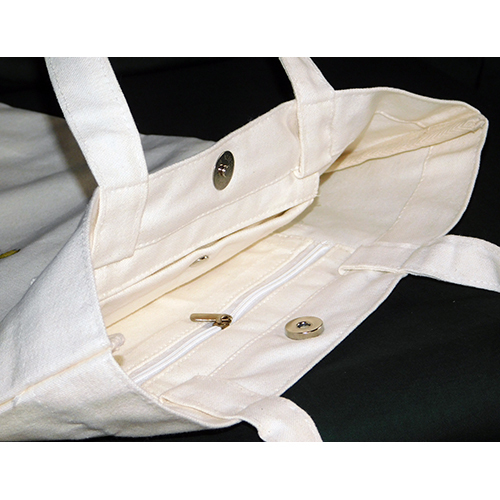 Premium Embroidery Tote Bag - Cotton, 14''/16'' Size, White Color | Unisex, Moisture Proof, Customized Design & Logo Options