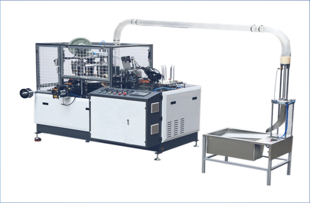 Blue-white Automatic Paper Cofee Cup Making Machine