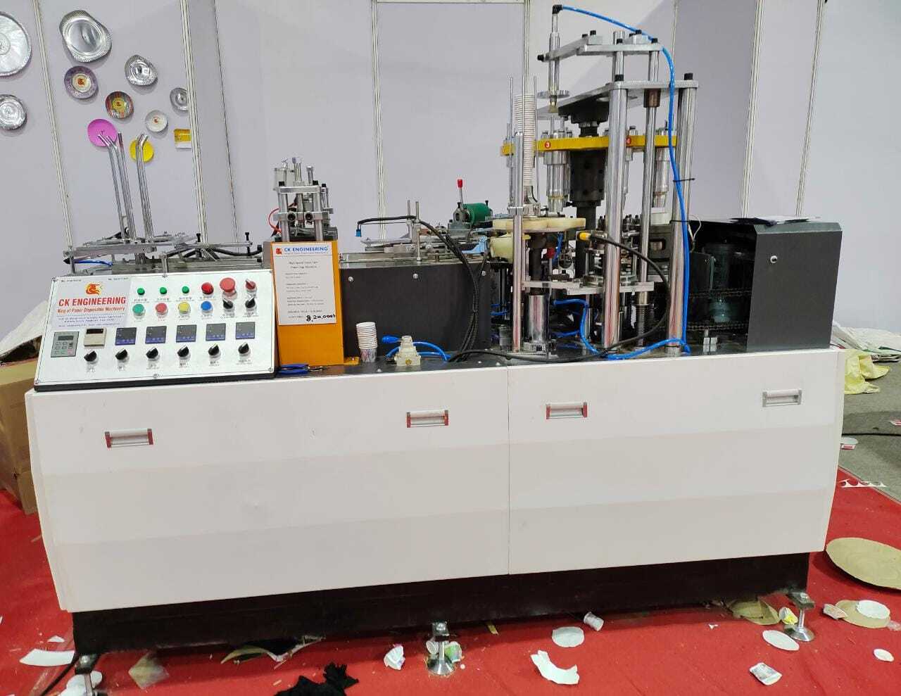 Blue-white Automatic Paper Cofee Cup Making Machine
