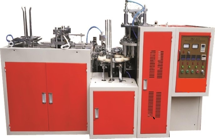 Blue-white Automatic Paper Cofee Cup Making Machine