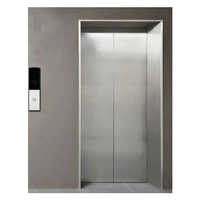 6 व्यक्ति स्टेनलेस स्टील पैसेंजर लिफ्ट लोड क्षमता: 2 टन