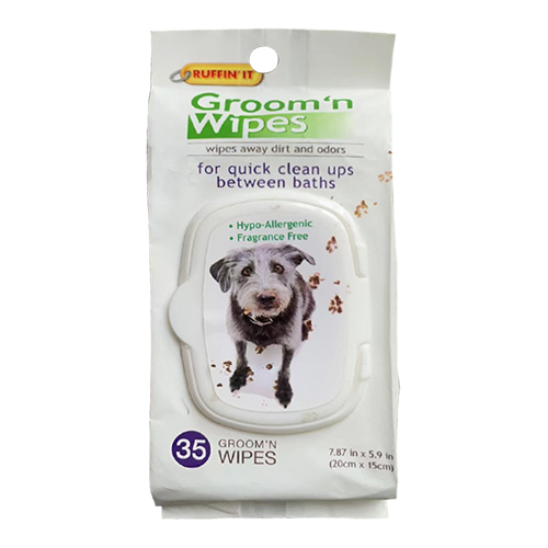 35pcs Body Stain Treatment Wipes For Dogs - 50gsm Spunlace, 15x20cm | Hypoallergenic, Biodegradable Pet Cleaning Wipes