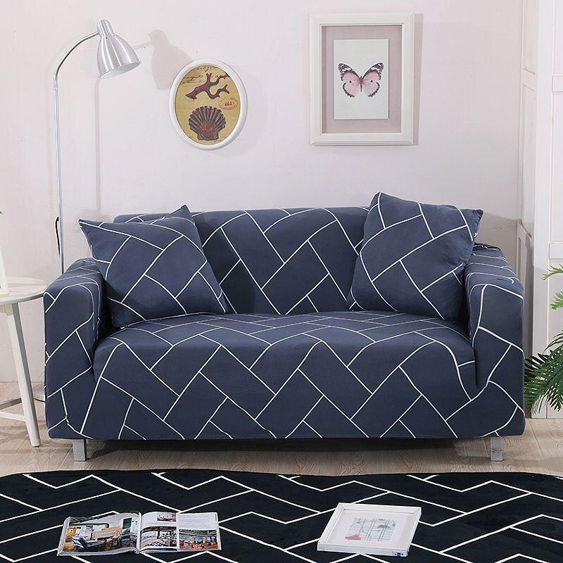 Elastic Sofa Cover - Material: Polyester Cotton