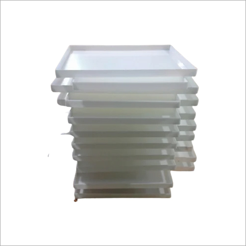 PP Tray - Polypropylene Plastic Material,  Lightweight White Design | No Assembly Required, Machine Bending Technology, Ideal for Food Packaging