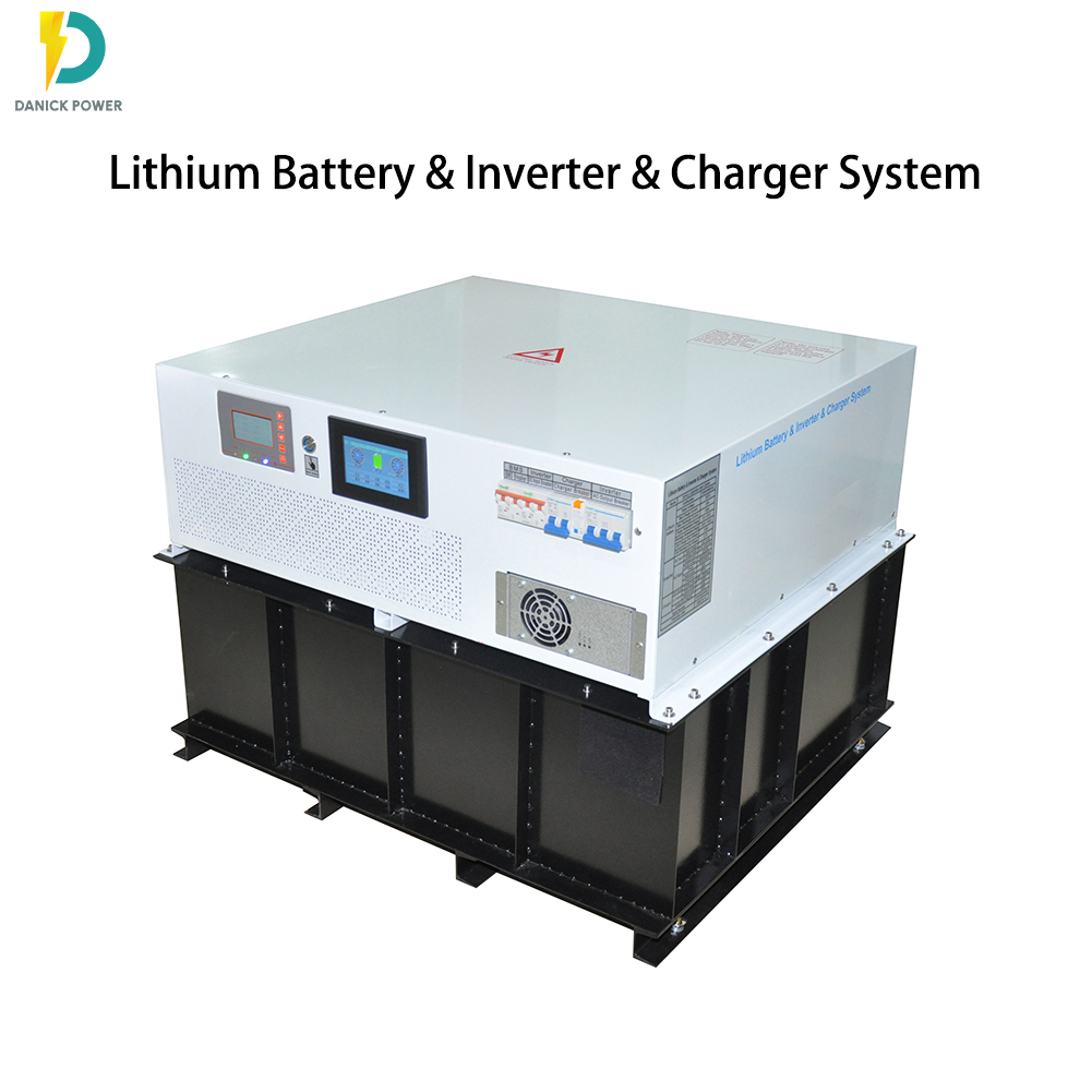 Danick 10kw Lithium-ion Battery System - 48v200ah Capacity | High Cycle Life, Smart Bms, Integrated Solar Charge Controller, Lcd Display