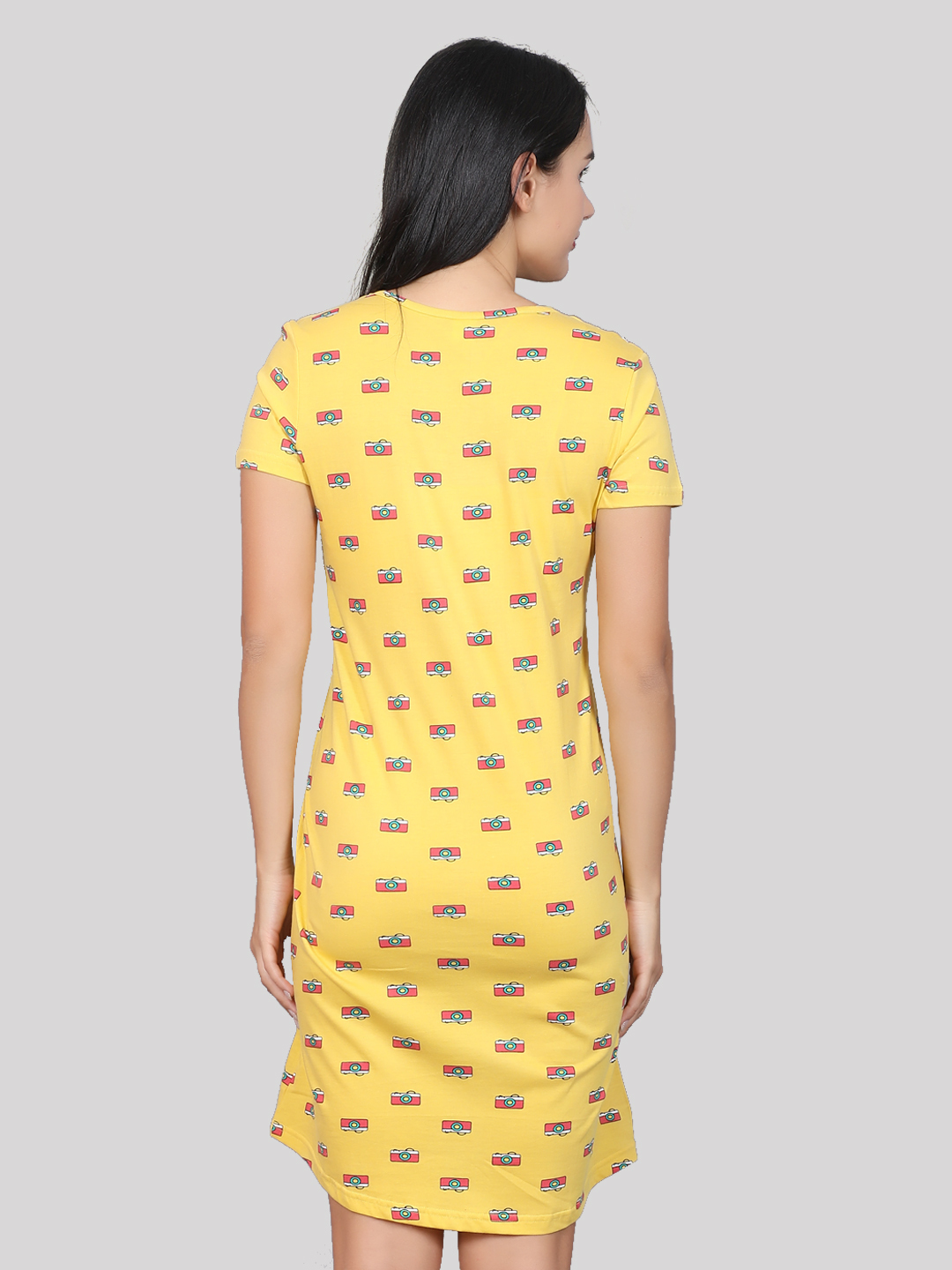 Woman Short Nighty - Cotton Printed | Nightgown For Women Comfortable Fit Stylish Design