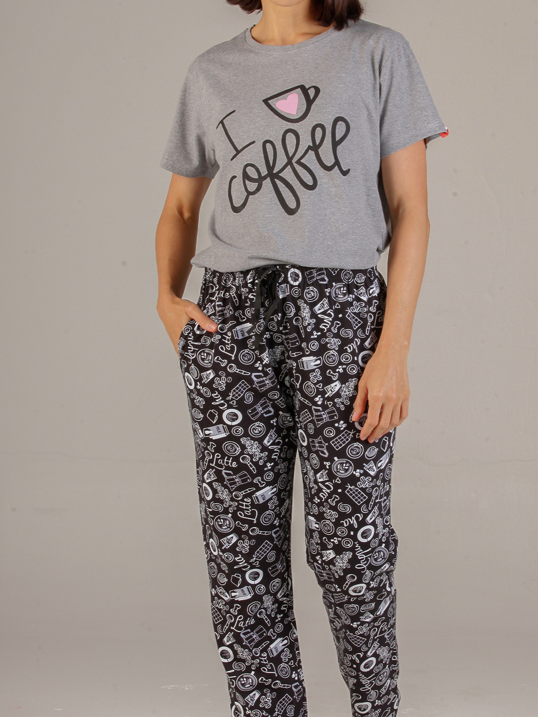 Ladies Pajama Set - Cotton Fabric Short Sleeves Casual Style | Suitable For Rainy Spring Summer And Winter Season