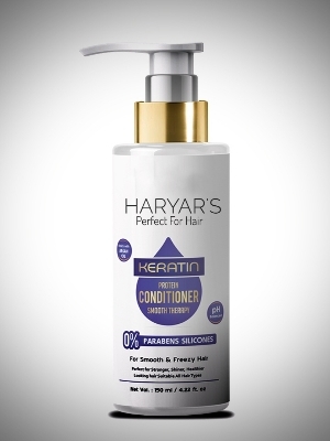 KERATIN Conditioner - White Cream Formula | Smoothen Slap, Boost Hair Growth, Enhance Color Treatment