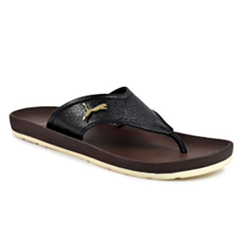 Brown Wh9025Blk Synthetic Leather Slipper