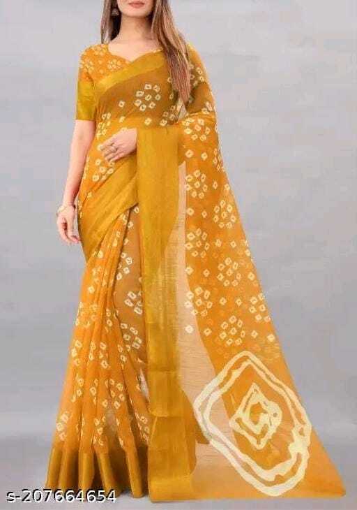 Cotton Saree - Full-saree With Blouse, Mix Color Designs | Breathable, No-fade, Washable, All-season Ethnic Wear