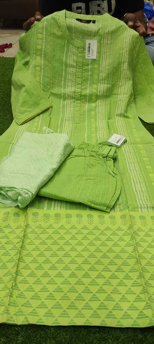 Cotton Kurti Set - Cotton Rayon Blend, Sizes M To Xxl, Printed Pattern In Mixed Colors | Breathable, No Fade, Washable, Full Sleeves, All Season