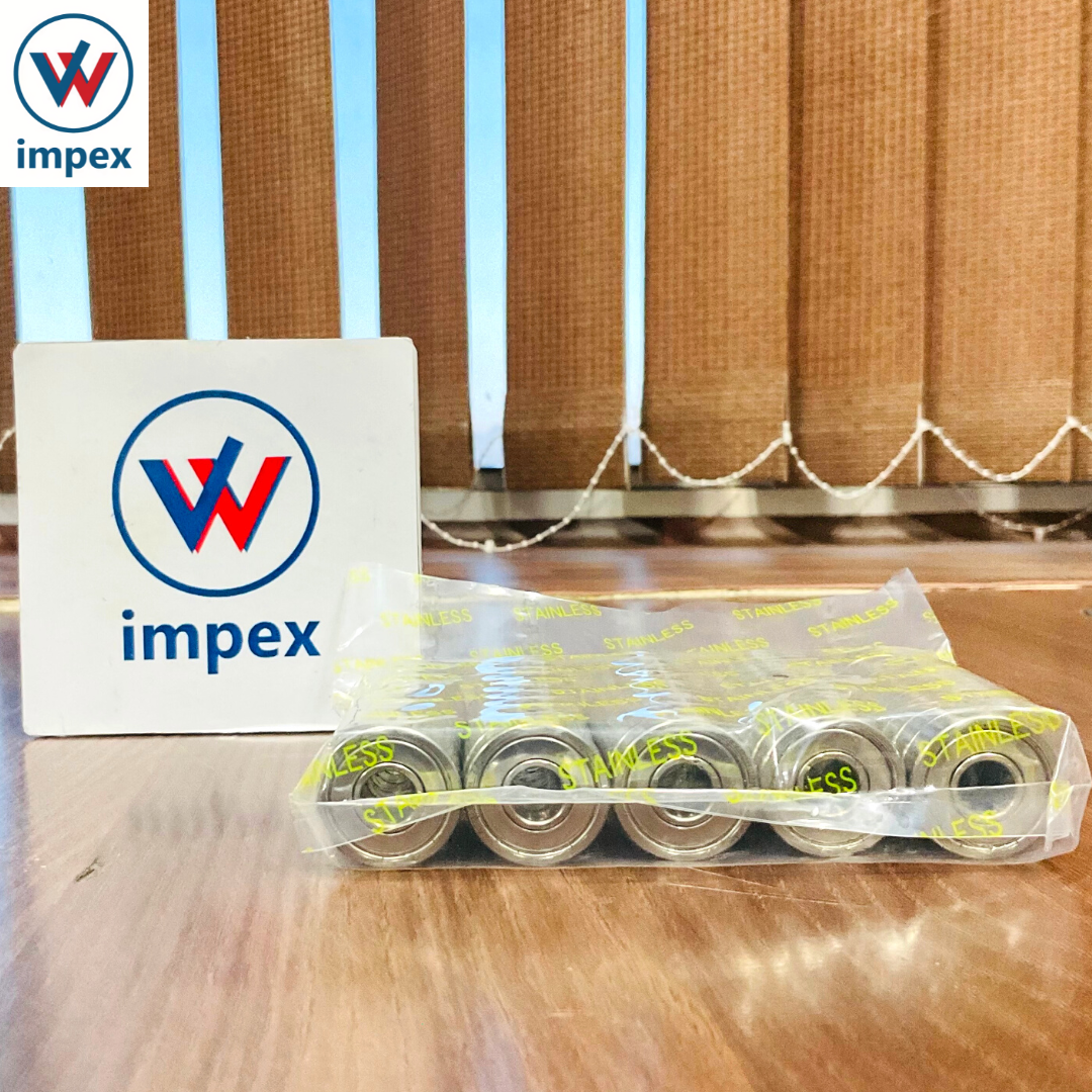 Ezo Miniature Ball Bearing - Deep-groove, Single Row, Precision Steel | High-speed, Standard Lubrication, Ideal For Industrial Applications