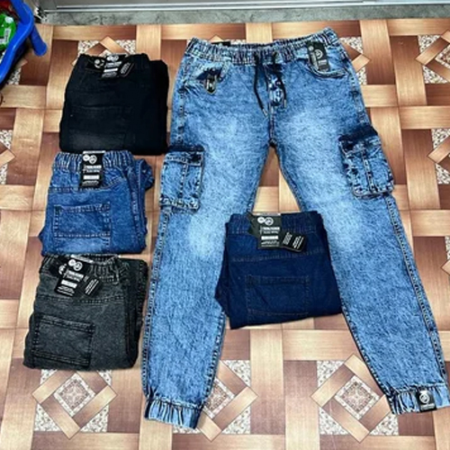 Six Pocket Denim Jogger - Cotton, Customized Size, Multiple Color Options | Washable and Versatile Design for Everyday Comfort