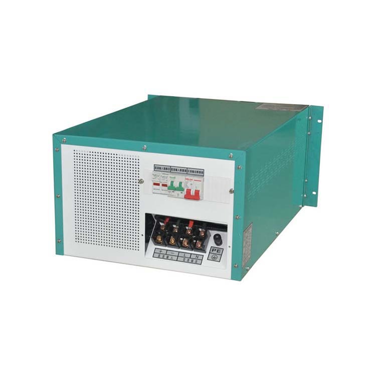 White And Green 15kw Rack Mount Inverter 230v 50hz Single Phase Output With Ac Grid Bypass Input Function
