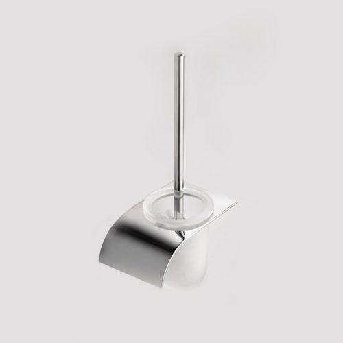 Stainless Steel Toilet Brush & Holder-Pebbles