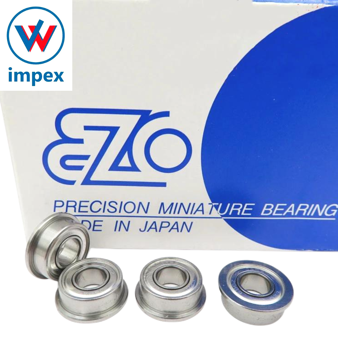 Ezo Miniature Ball Bearing - Deep-groove, Single Row, Precision Steel | High-speed, Standard Lubrication, Ideal For Industrial Applications