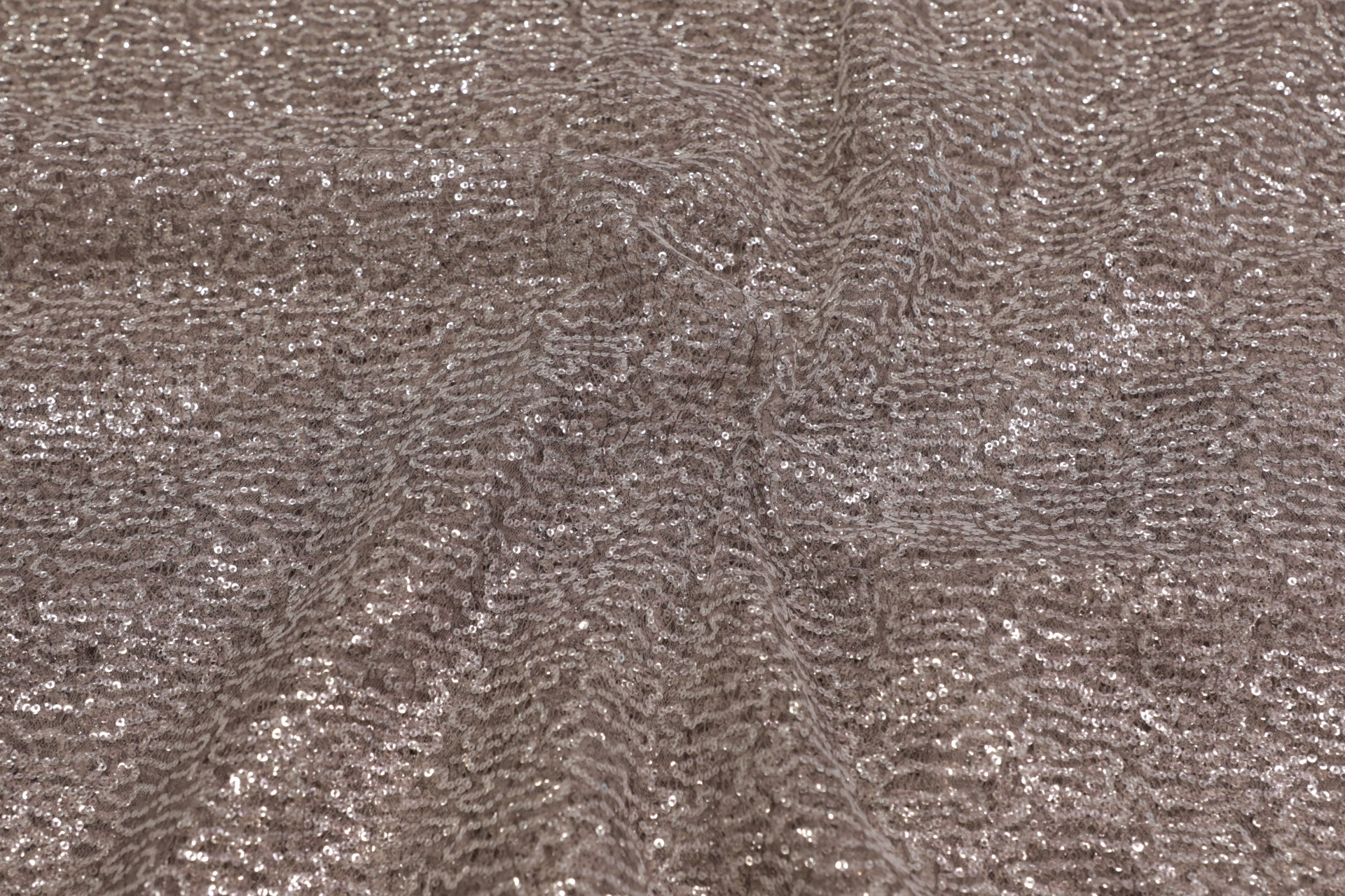 Embroidered Net Fabric - Polyester Base With Heavy Sequin Embroidery | Shiny, Washable, Plain Dyed Net