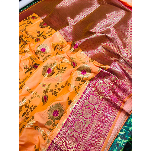 Multicolor Pure Silk Handloom Sarees