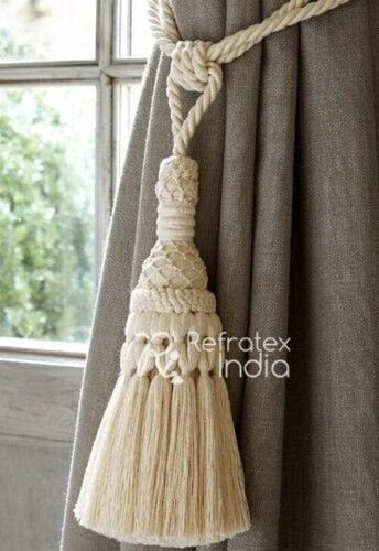 Ctc107 Cotton Tassel Tiebacks Length: 35 Inch (In)