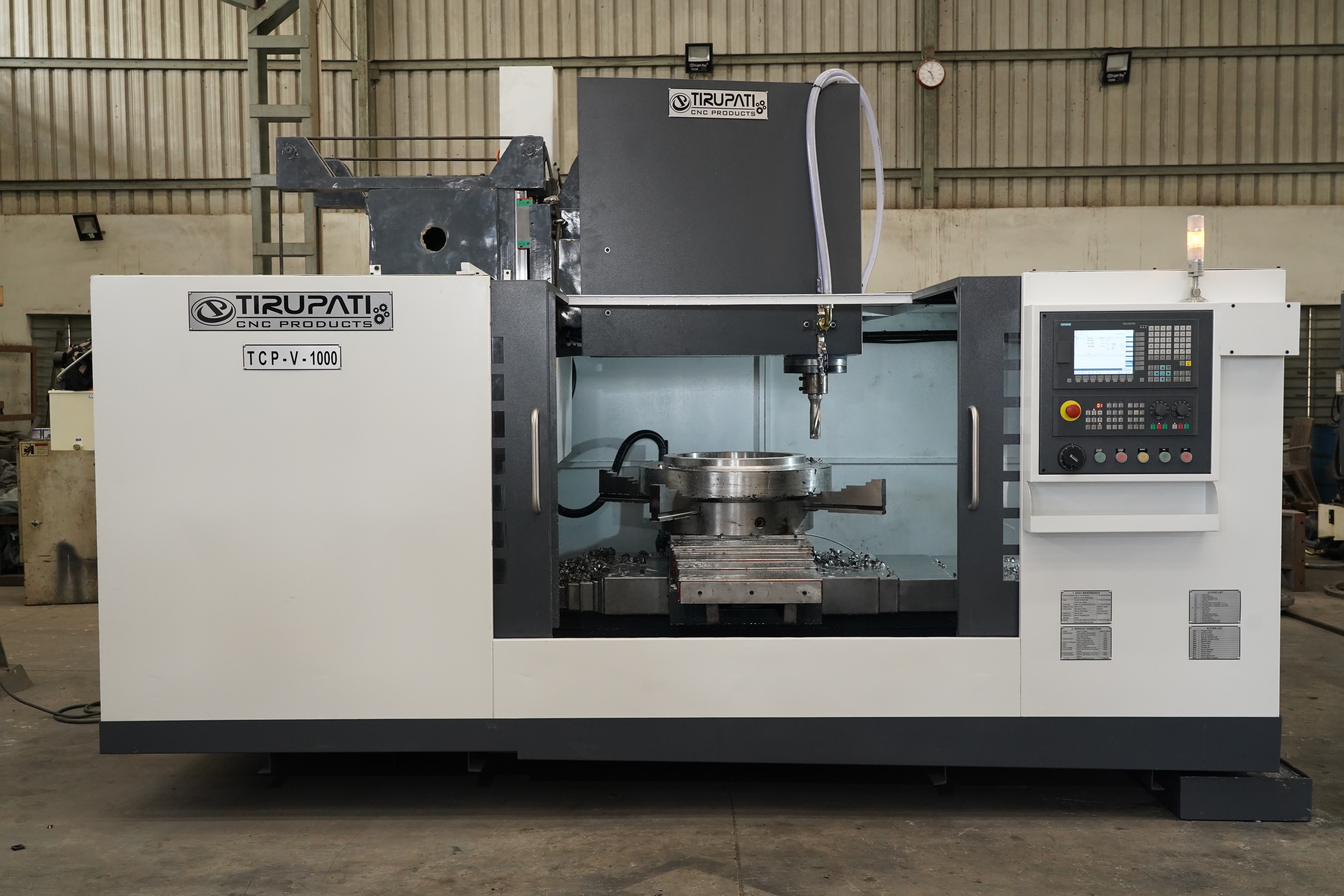 Automatic Vmc Drill Machine - Tcp V1000 (3 Axis)