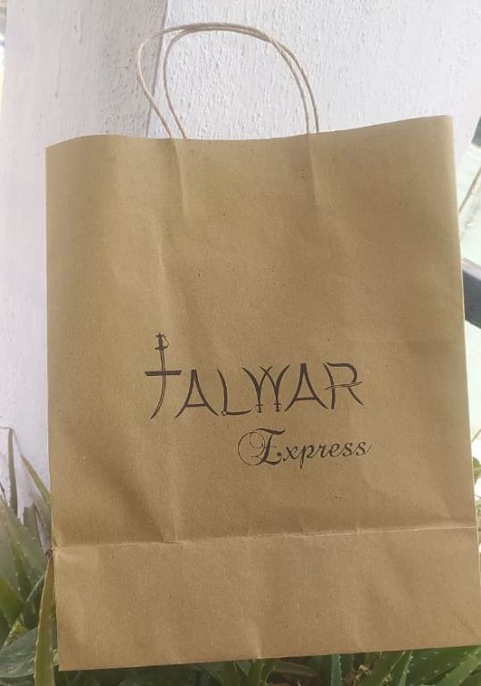 Brown Kraft Paper Printed Shopping Bag - 9x10x6, 10x11x4, 9.5x14x4.25 | Eco-friendly, Biodegradable, Customizable Designs, Patch Handle, Max Load 5 Kg