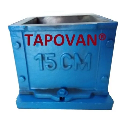 9 Kg Cast Iron Cube Mould - Size: Different Sizes Available