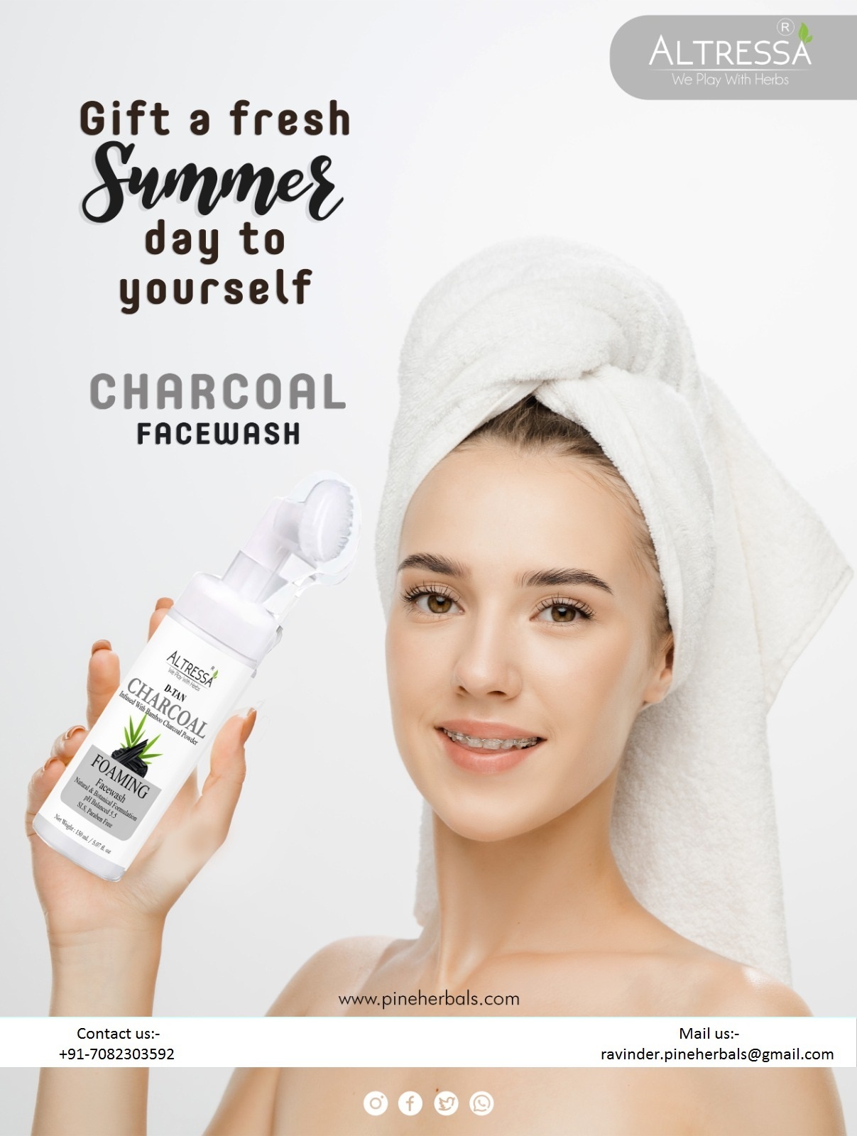 Foaming Face Wash - Liquid Form Herbal Ingredients Suitable For All Skin Types | Deep Cleansing Spa-like Sensation Softens Skin
