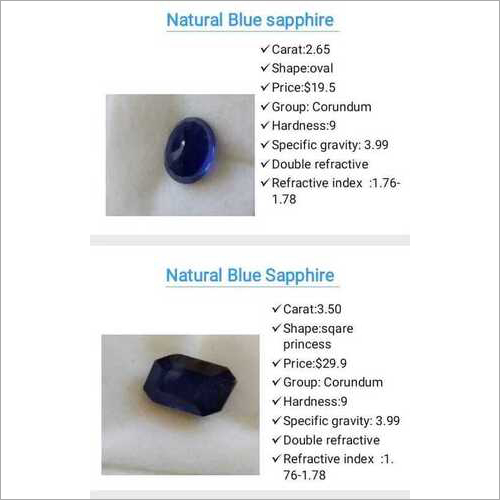 प्राकृतिक नीला नीलम