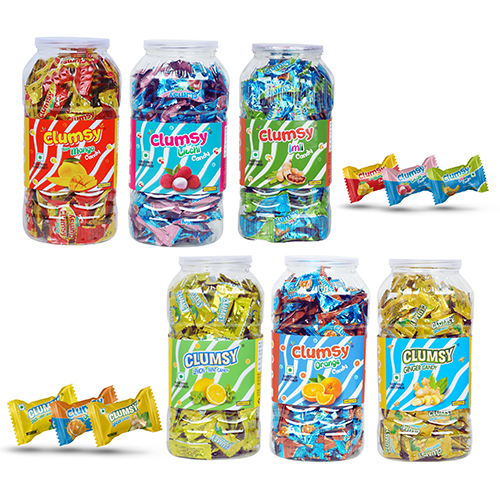 Clumsy Combo Pack Candy - 6 Unique Flavors, Eggless, 4.14 Kilograms, 12 Months Shelf Life, Solid Form