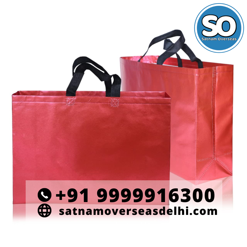 With Handle Non Woven Bopp Laminated Bags