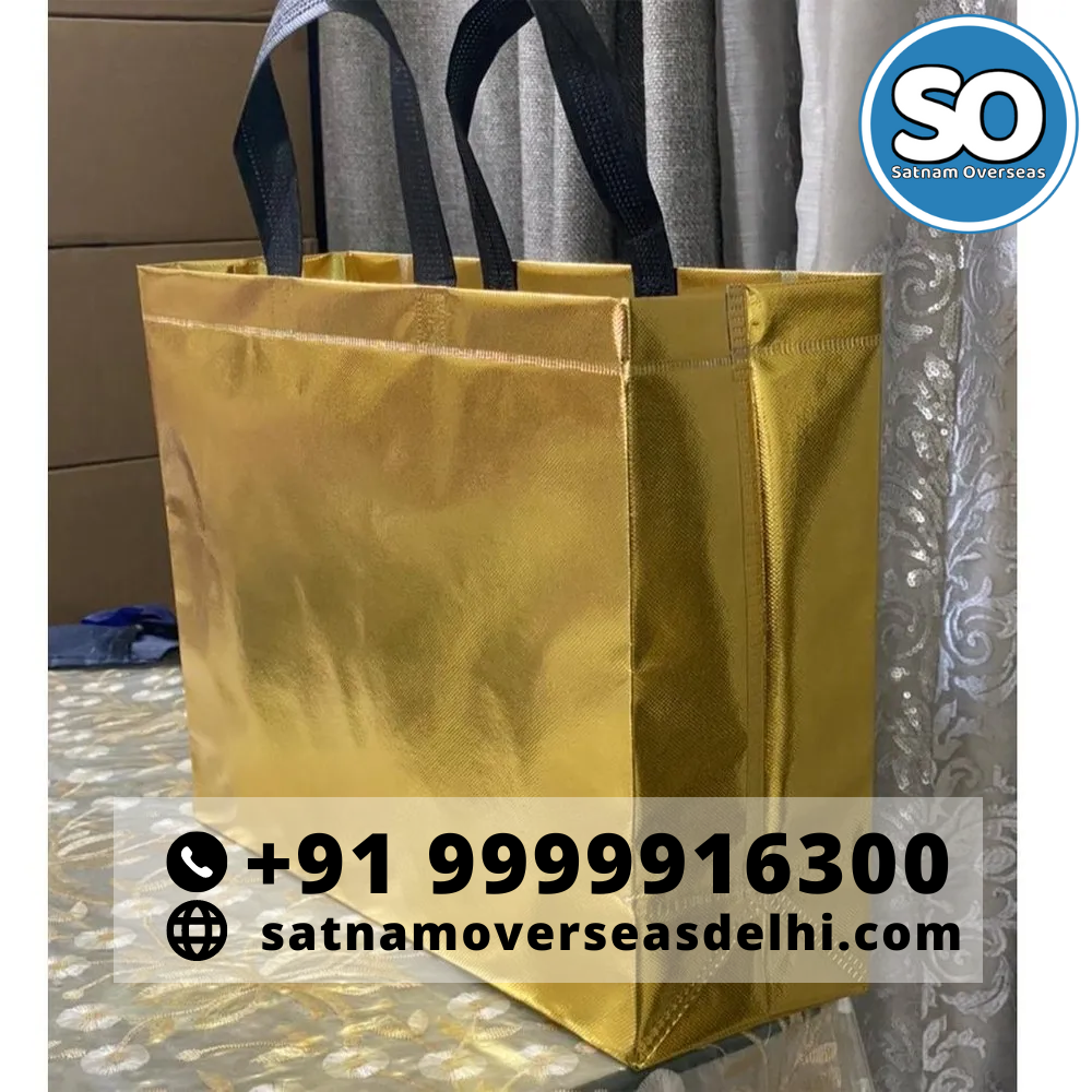 With Handle Non Woven Bopp Laminated Bags