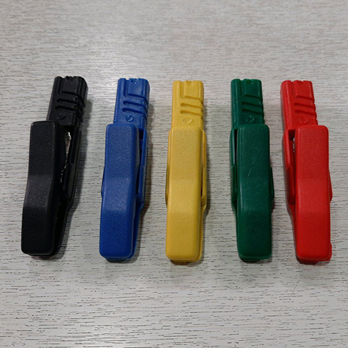 Insulated Crocodile Clips - Metal, Various Sizes, Multicolor | Designed for Industrial Use, Spring-Loaded Clips for Secure Connections
