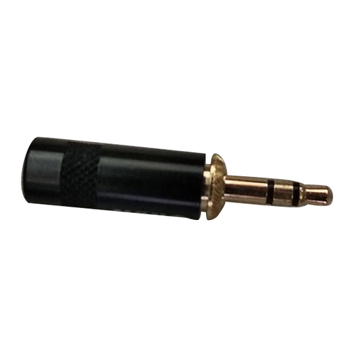 3.5 MM EP Stereo Plug - Steel, 3.5mm Diameter, Black | Designed for High-Performance Audio Systems, Ideal for Headphones and Professional Equipment