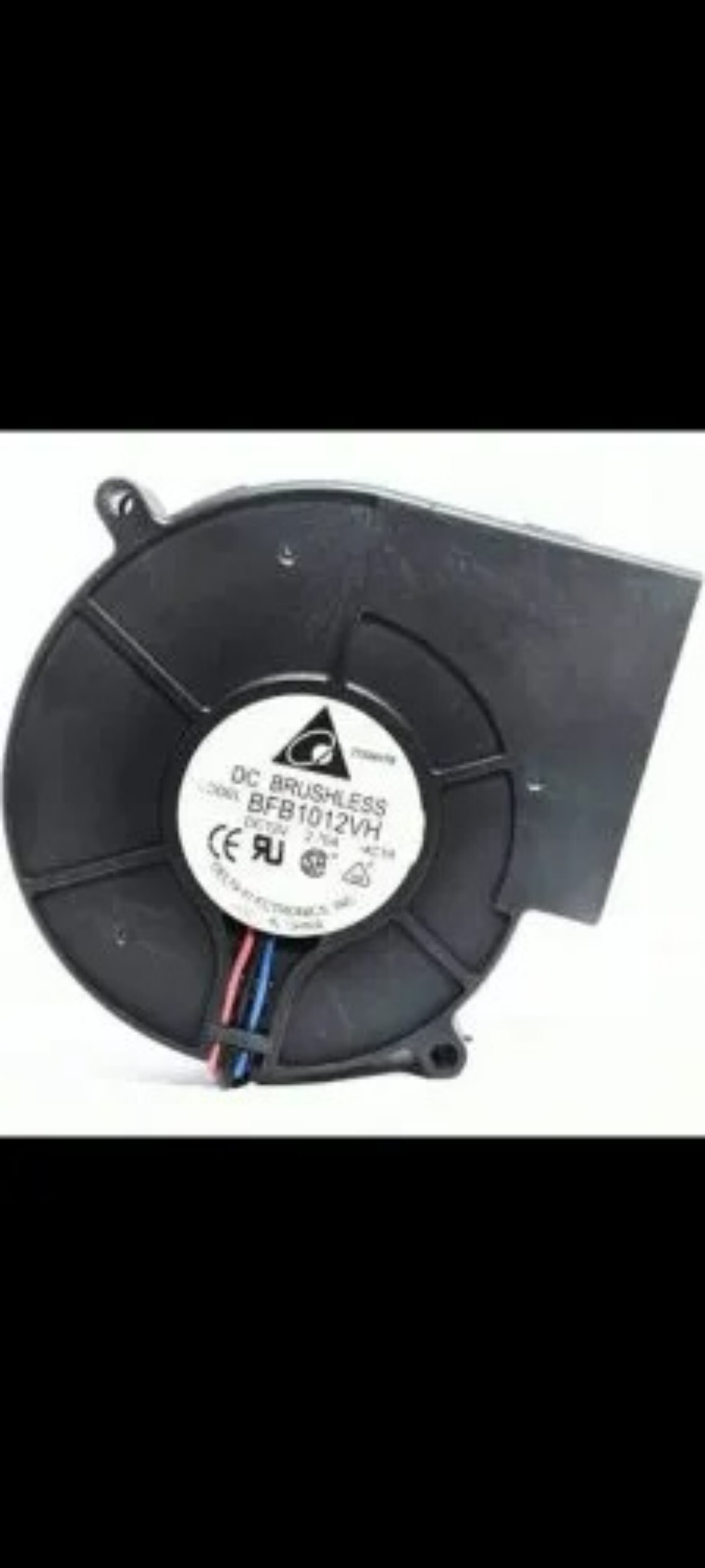 Black Dc Brushless Fan Blower
