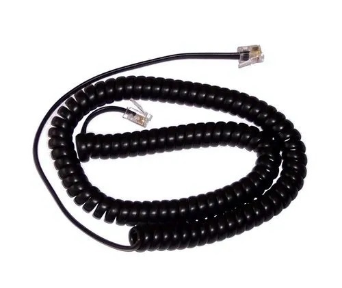 Black Telephone Coil Cord