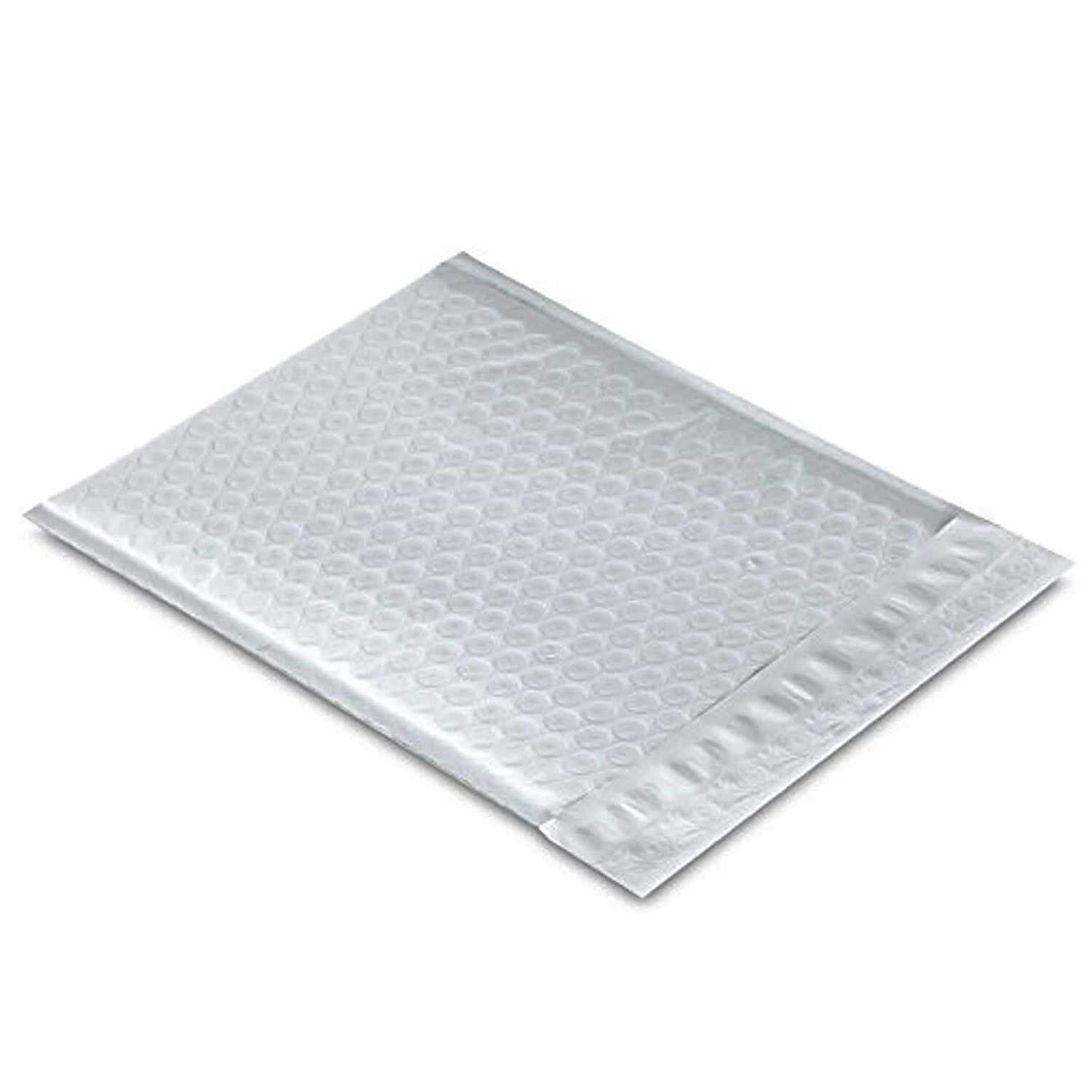 Air Bubble Bag - Polyethylene, 8x10 Inch, White | Self-adhesive, Durable, Lightweight, Protective Packaging, Versatile, Readymade