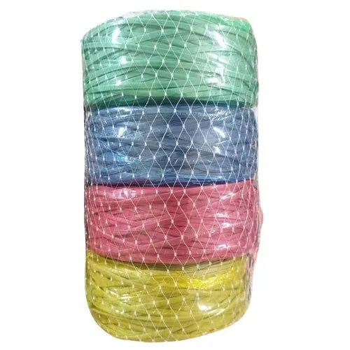 Mini Plastic Twine - Plastic Material, Available in Various Thicknesses (mm) | Plain Texture, Vibrant Colors: Yellow, Red, Blue, Green