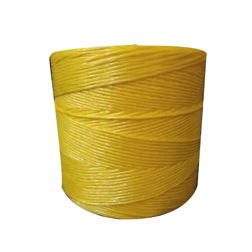 Pp Baler Twine - Polypropylene Material, Plain Texture, Yellow Color, Different Thicknesses Available | Ideal For Packaging, Baling Hay, Load Securing