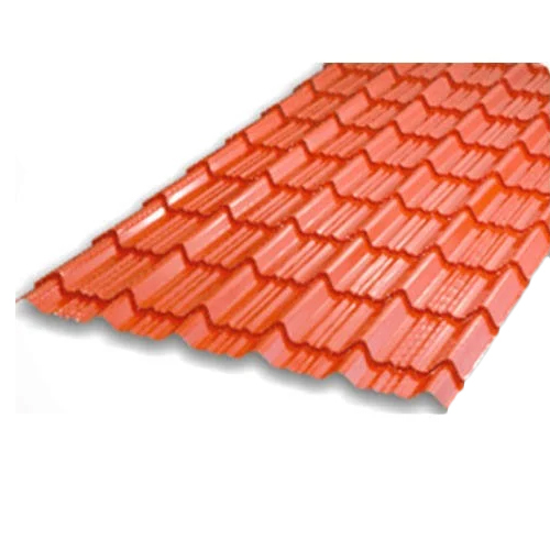 Colour Coated Tile Roof Sheet - Color Steel, Customized Size, Polished Finish, 0.50 Mm Thickness | Unique Plain Tile Design, Corrosion Resistant